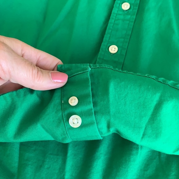Boys Ralph Lauren S 8 10 Green Button Down Shirt - Picture 4 of 4